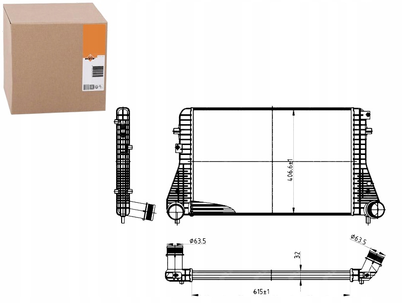 Intercooler Vw Golf 6 1,6TDI-2,0TDI Nrf