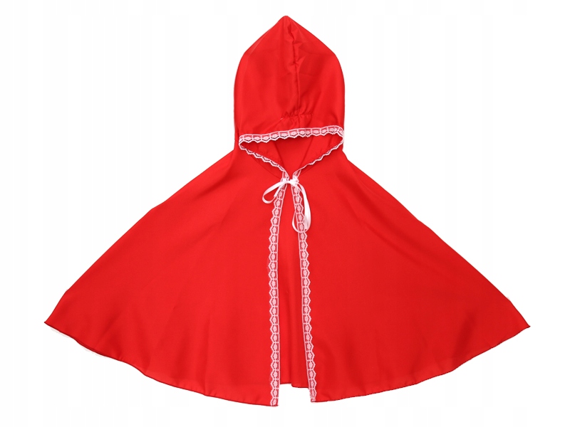 ZESTAW CZERWONY KAPTUREK KAPTUR PELERYNA 134-140 Marka inna marka