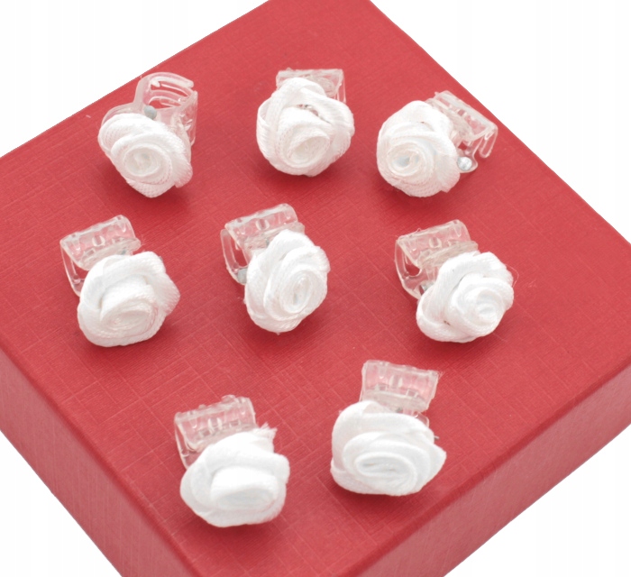 

Krabiki Do Włosów Różyczki 8 Sztuk 1 cm Komunia