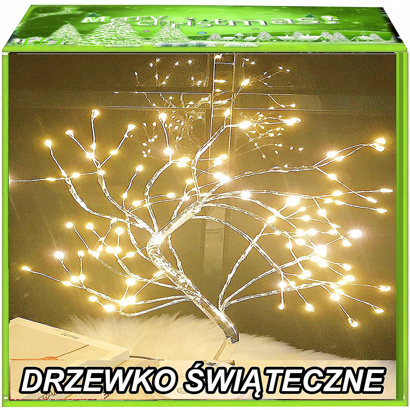 

Świecące Drzewko Świąteczne Bonsai Lampki Święta