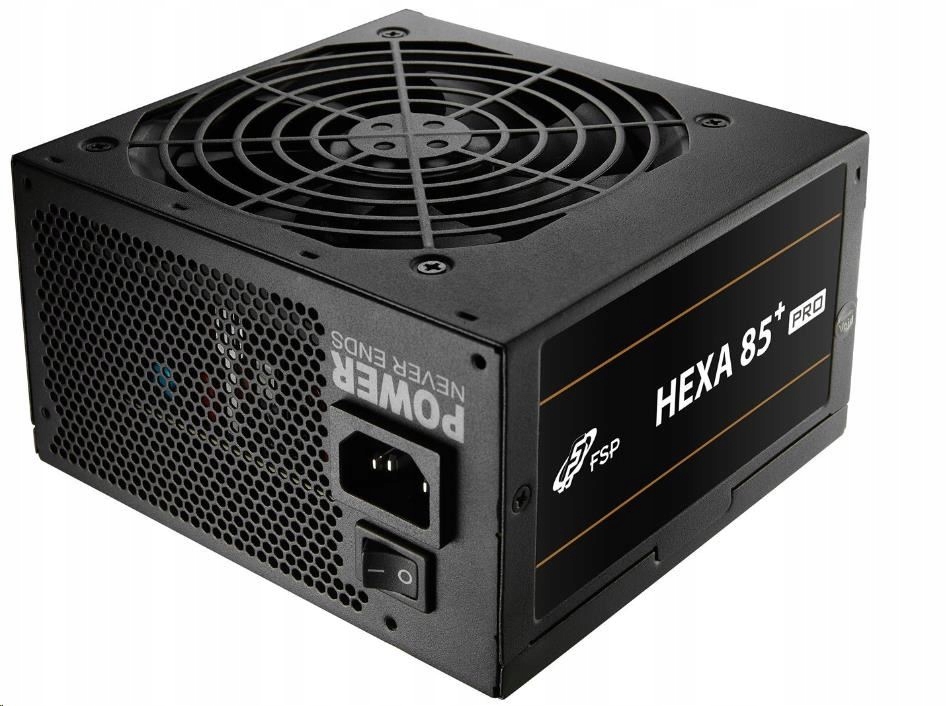 Napájací zdroj Fortron 650W Hexa 85+ Pro 650, plný rozsah, Atx, Bronze…