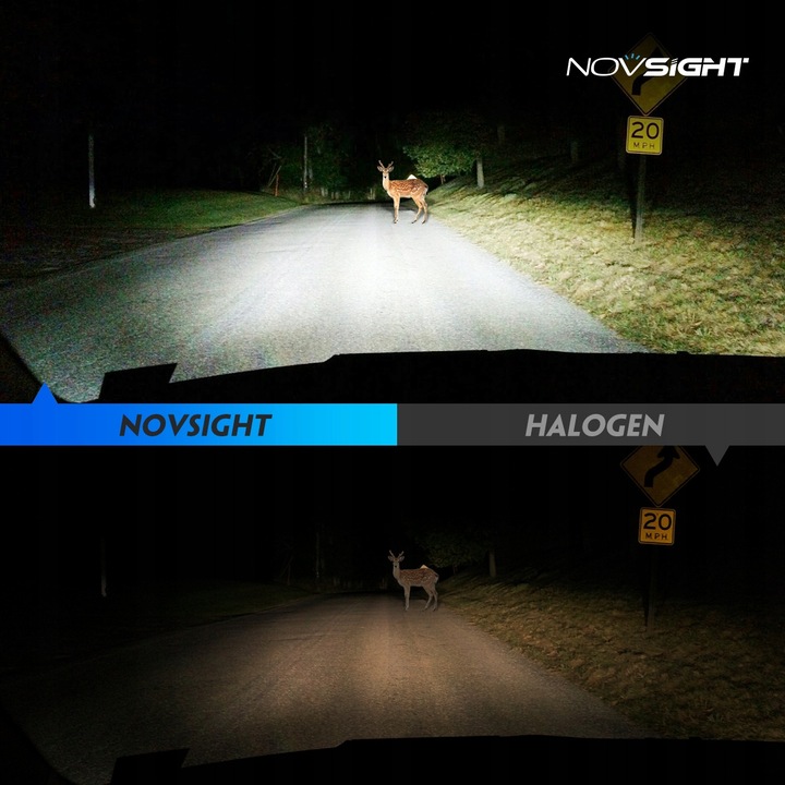 ŻARÓWKI LED H4 360° ZESTAW +700% BARDZO MOCNE 1:1 CANBUS 6500K NOVSIGHT Rodzaj LED