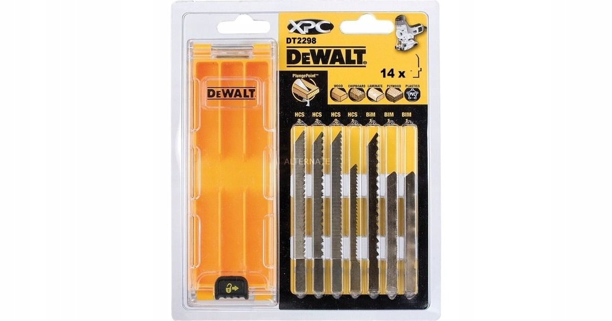Dewalt Pilový List Pro Přímočarou Pilu MIX 14ks Dřevo/laminát/pcv DT2298-QZ