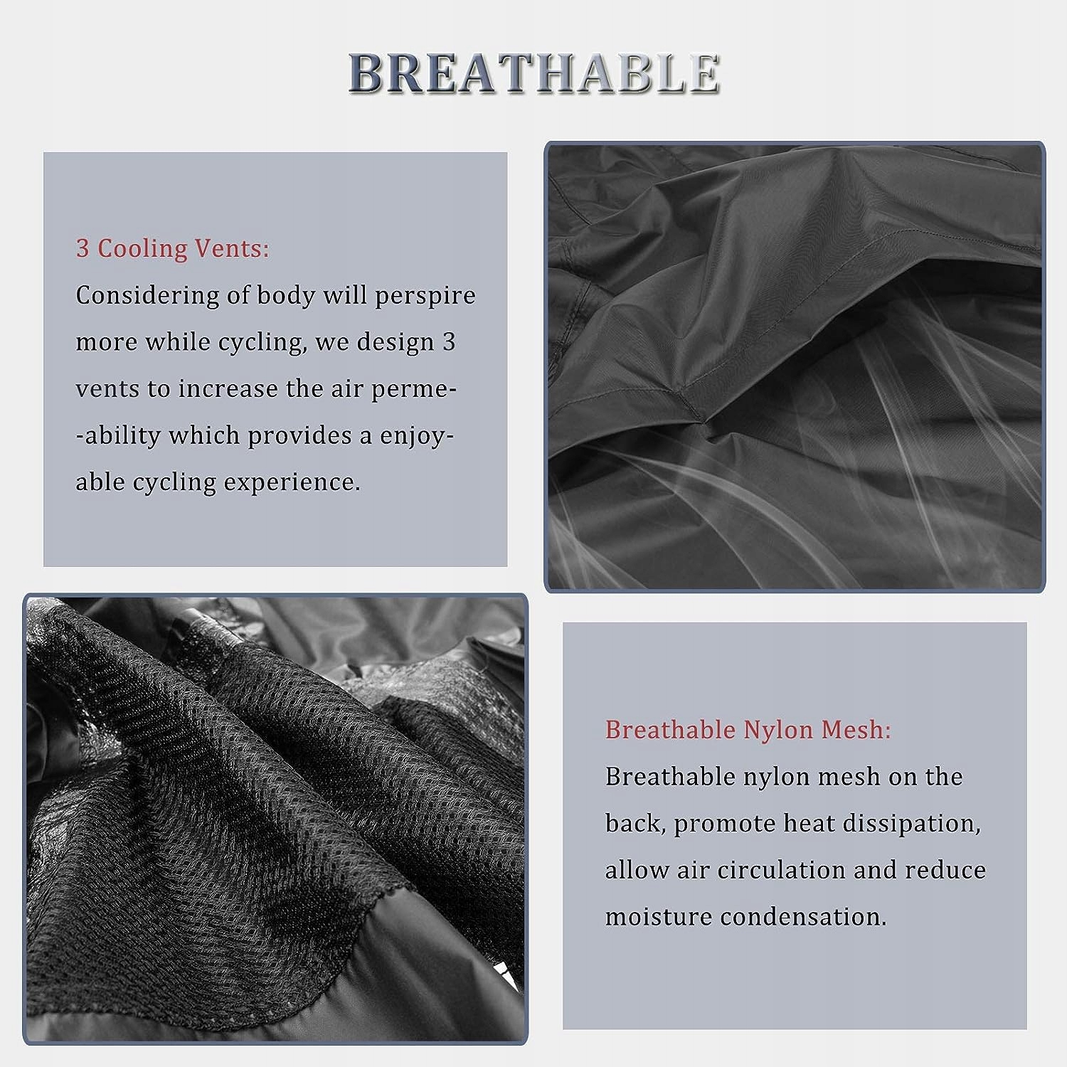 ROCKBROS Kurtka Przeciwdeszczowa Oddychająca L Model kurtka przeciwdeszczowa