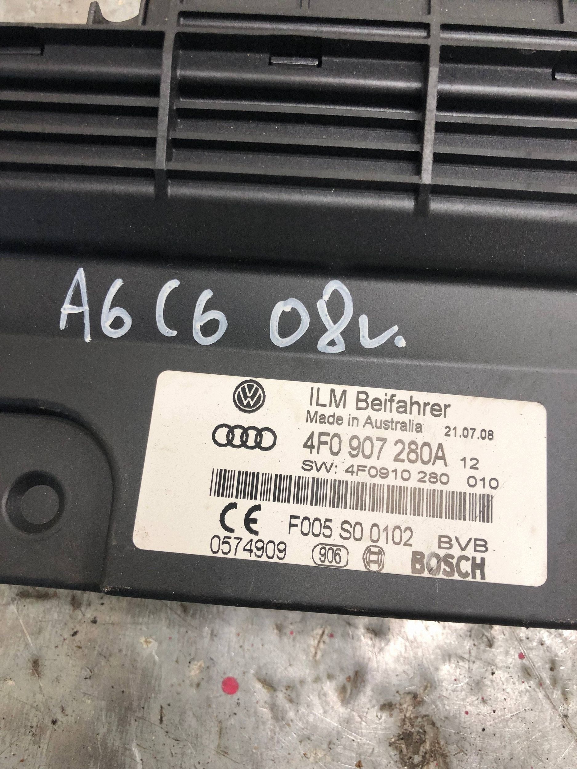 modulo Centralina di tensione AUDI A6 C6 4F0907280A