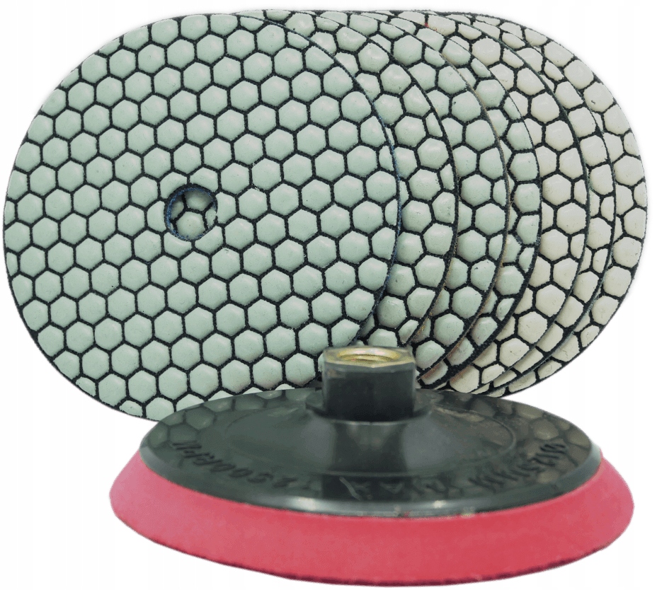 Komplet Leštících Kotoučů Pro Gres 7ks Držák