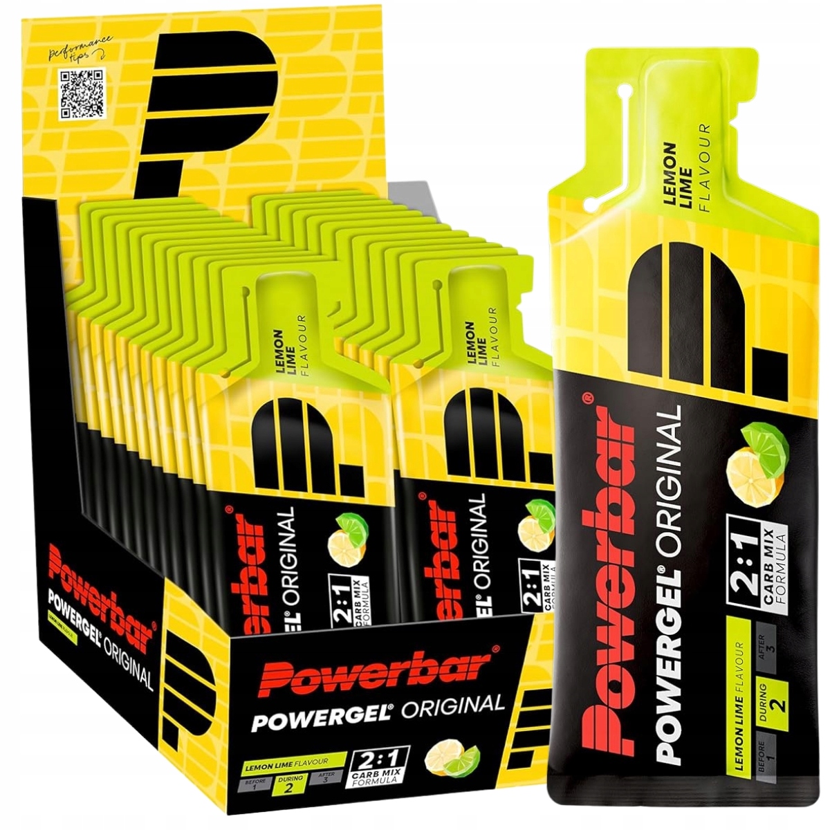 PowerBar PowerGel Original 24x41 Balíček gelů Lemon limetka citron limetka