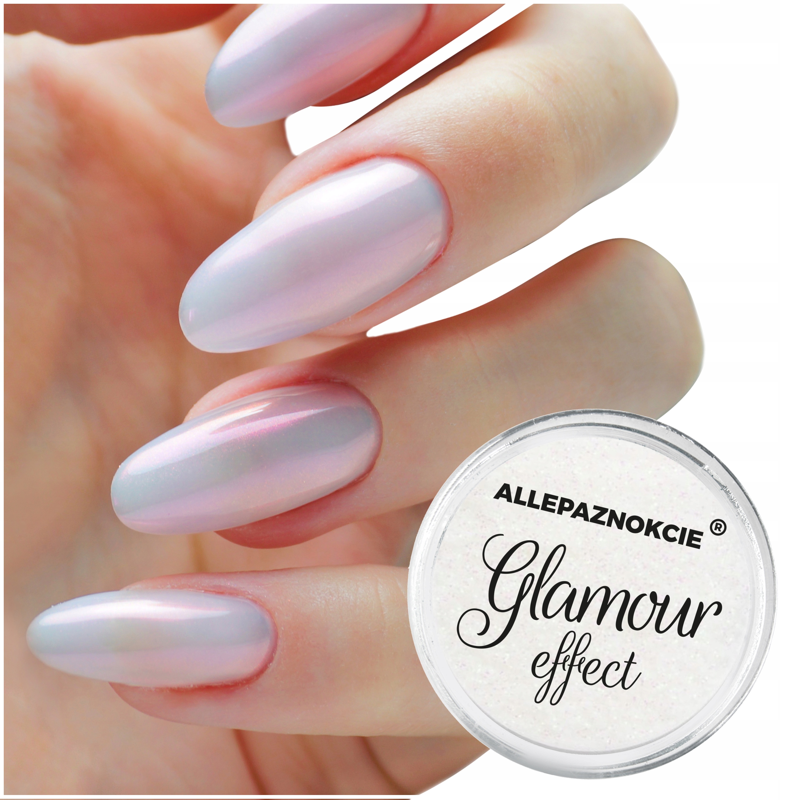 PYŁEK DO ZDOBIEŃ PAZNOKCI PERŁOWY EFEKT MIRROR GLAMOUR OPAL