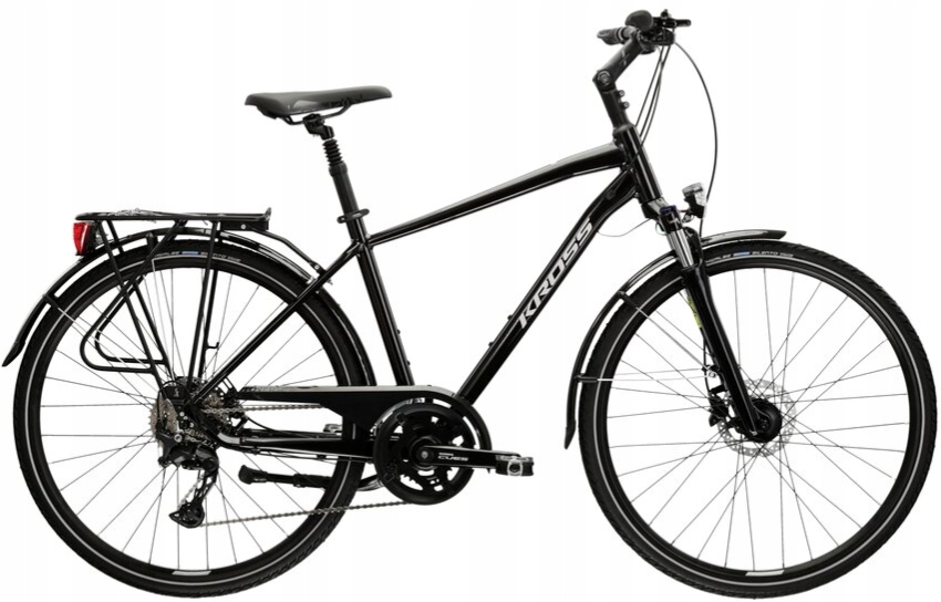 Rower trekkingowy Kross Trans 7.0 M 28 L(21") rower czarny/szary połysk