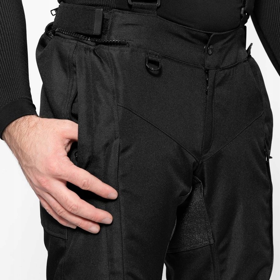 Spodnie Motocyklowe SHIMA RUSH 2.0 Czarne rozm. XL Materiał tekstylia