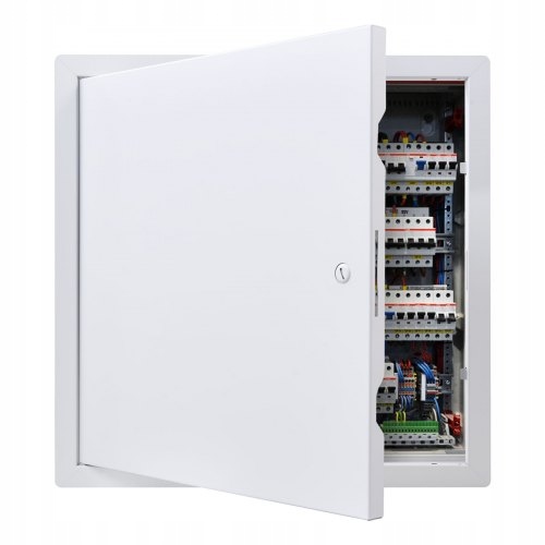 Revízny Panel Vevor 387 X 387 MM Pozinkované Dvere, Štrbinový Zámok
