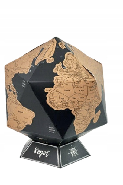 

Globus Zdrapka Mapa Świata 3D Kayet