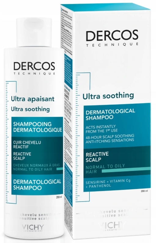 

Vichy Dercos kojący Szampon włosy Tłuste 200 ml