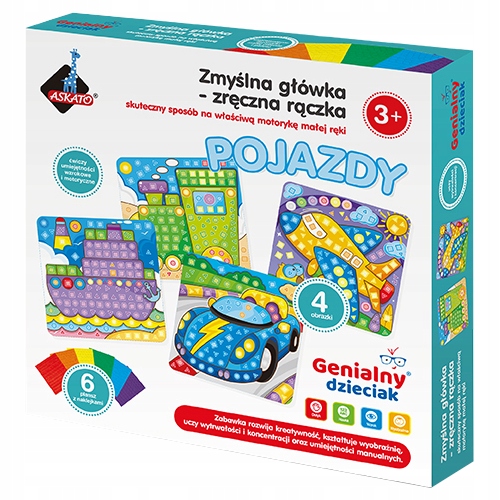 GENIALNY DZIECIAK - ZRĘCZNA RĄCZKA POJAZDY 9632