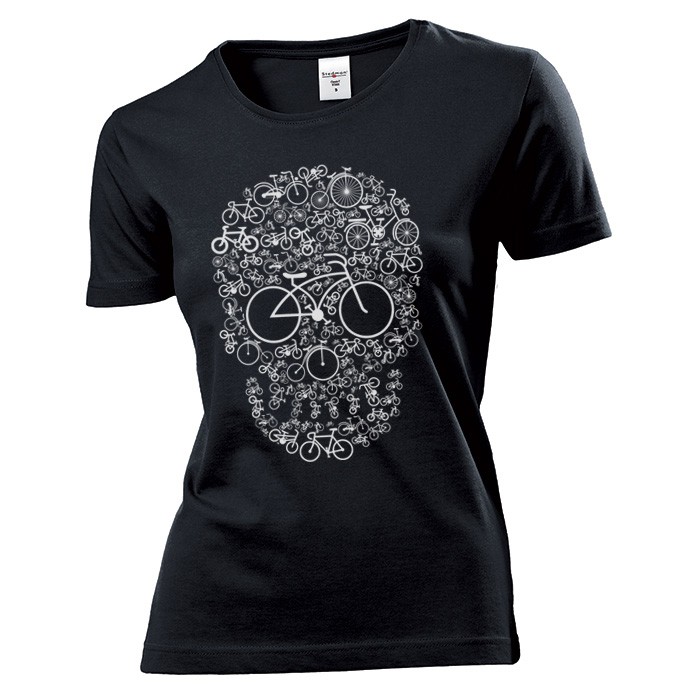 

Koszulka damska Rowerowa Czaszka Rower c L