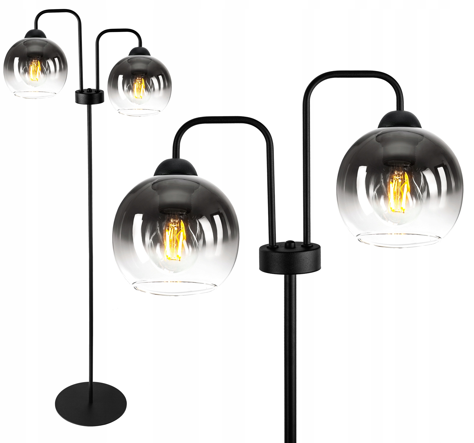 

Nowoczesna Lampa Stojąca Podłogowa Kula Podwójna