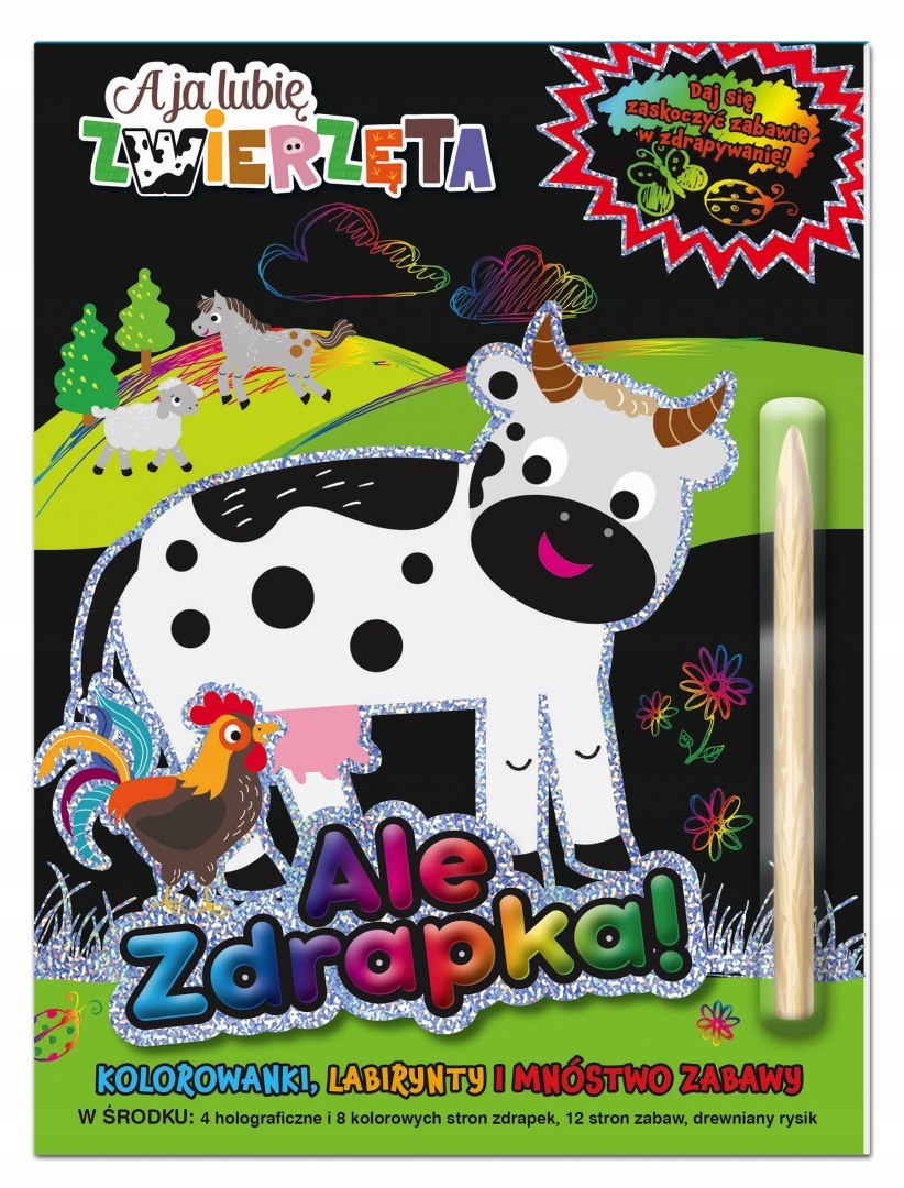

Zwierzęta Zdrapka Kolorowanka Labirynty Rysik