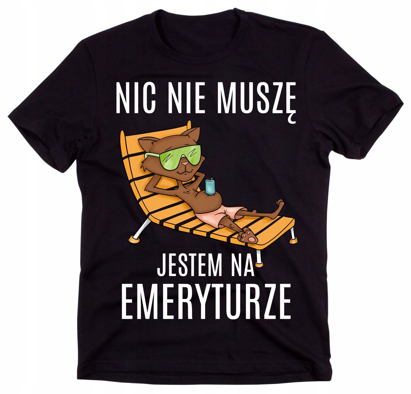 

Koszulka dla emeryta Nic nie muszę roz XL