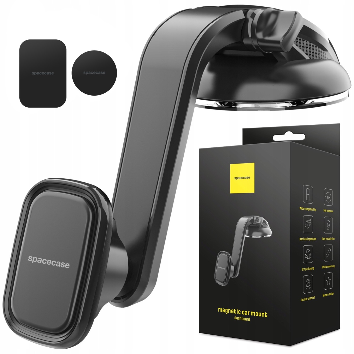 Uchwyt Do Samochodu Magnetyczny Na Telefon Deskę Samochodowy Mocny Magnes