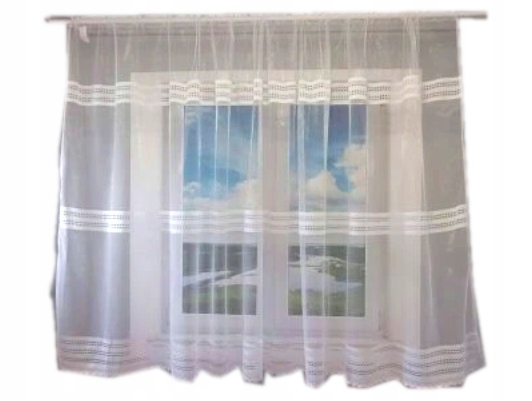 

Firanka gotowa Lena 150x300 cm z taśmą Prosta