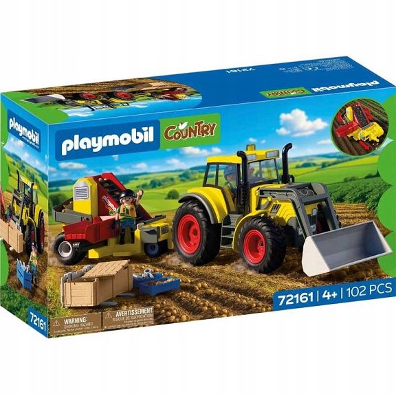 Playmobil Country Duży ciągnik z kombajnem ziemniaczanym 72161