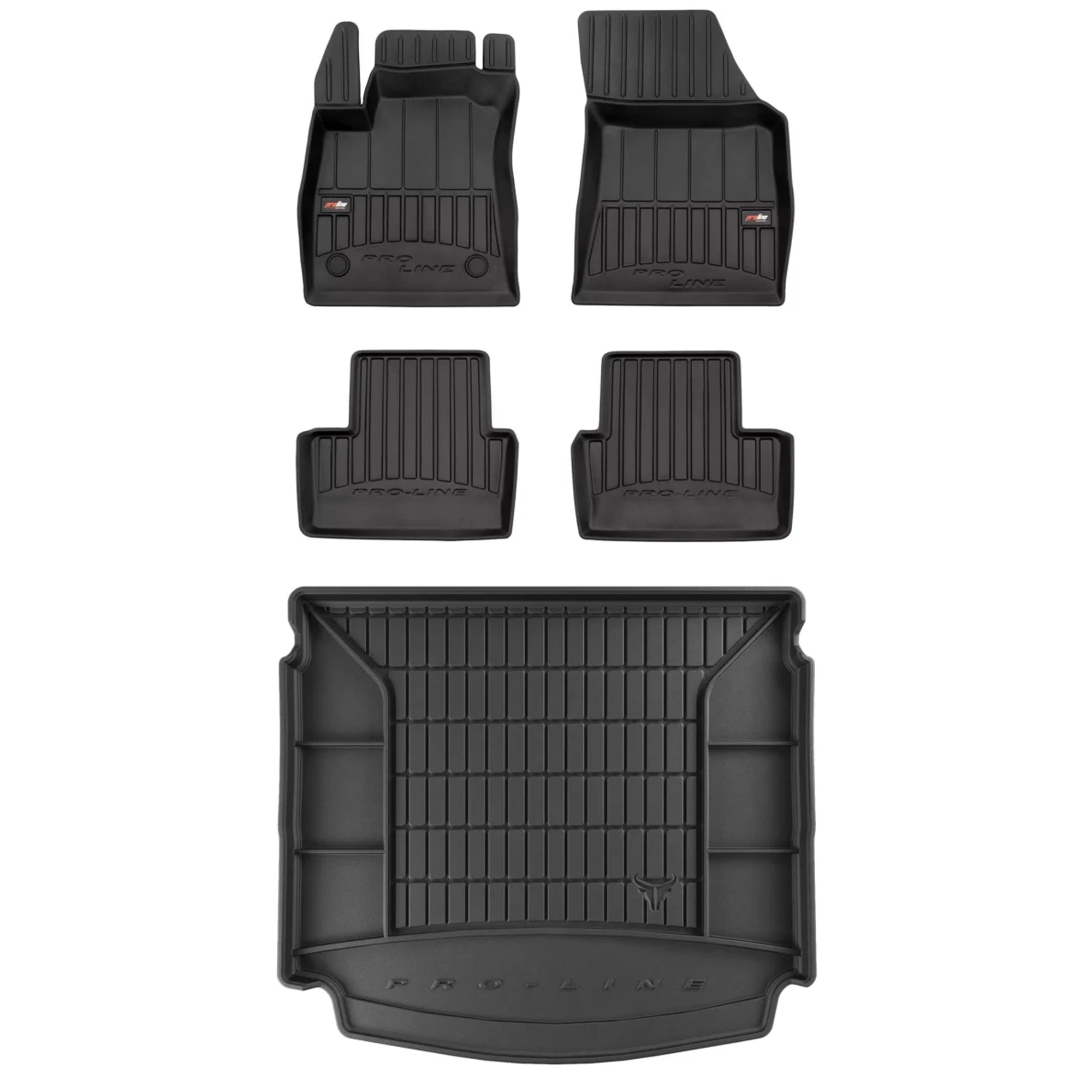 Gumová sada 3D koberčekov a rohoží pre Renault Megane IV od roku 2016 Kombi, horná časť