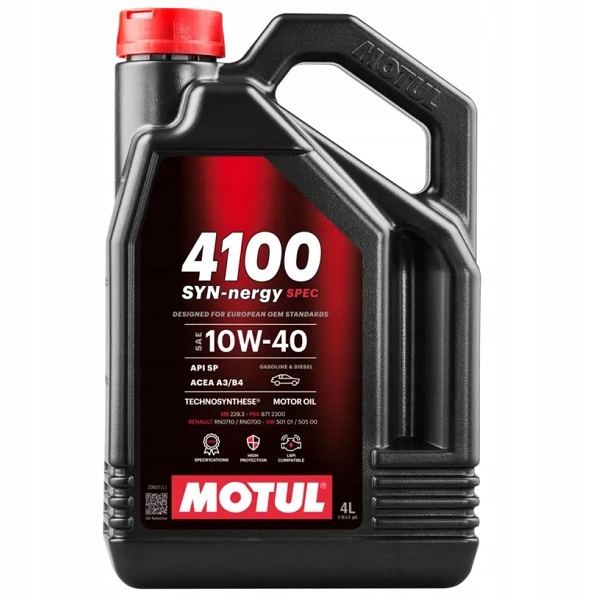 Motul 4100 SYN-nergy Spec (6100 Synergie+) 10W40 olej silnikowy 112891 4L