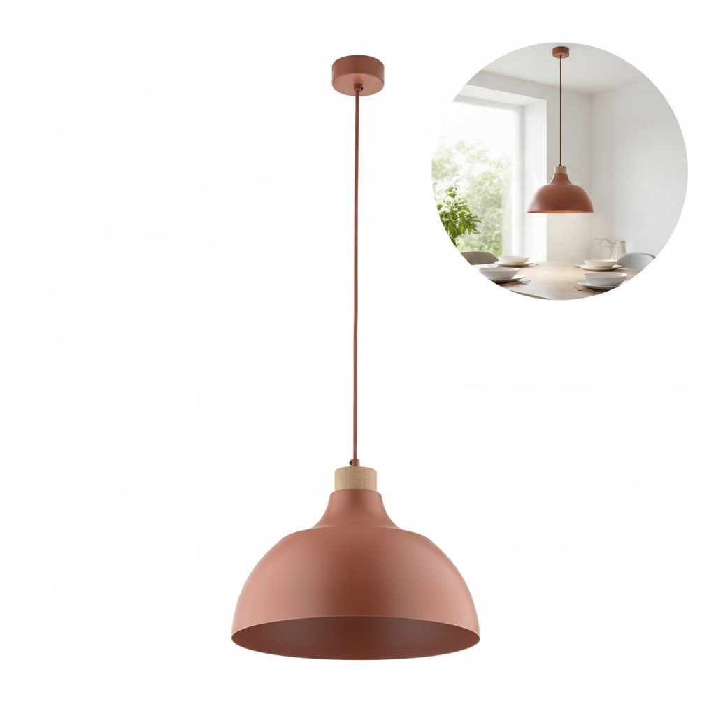 Závěsná lampa Cap Brick s dekorativním akcentem nad stůl Tk Lighting