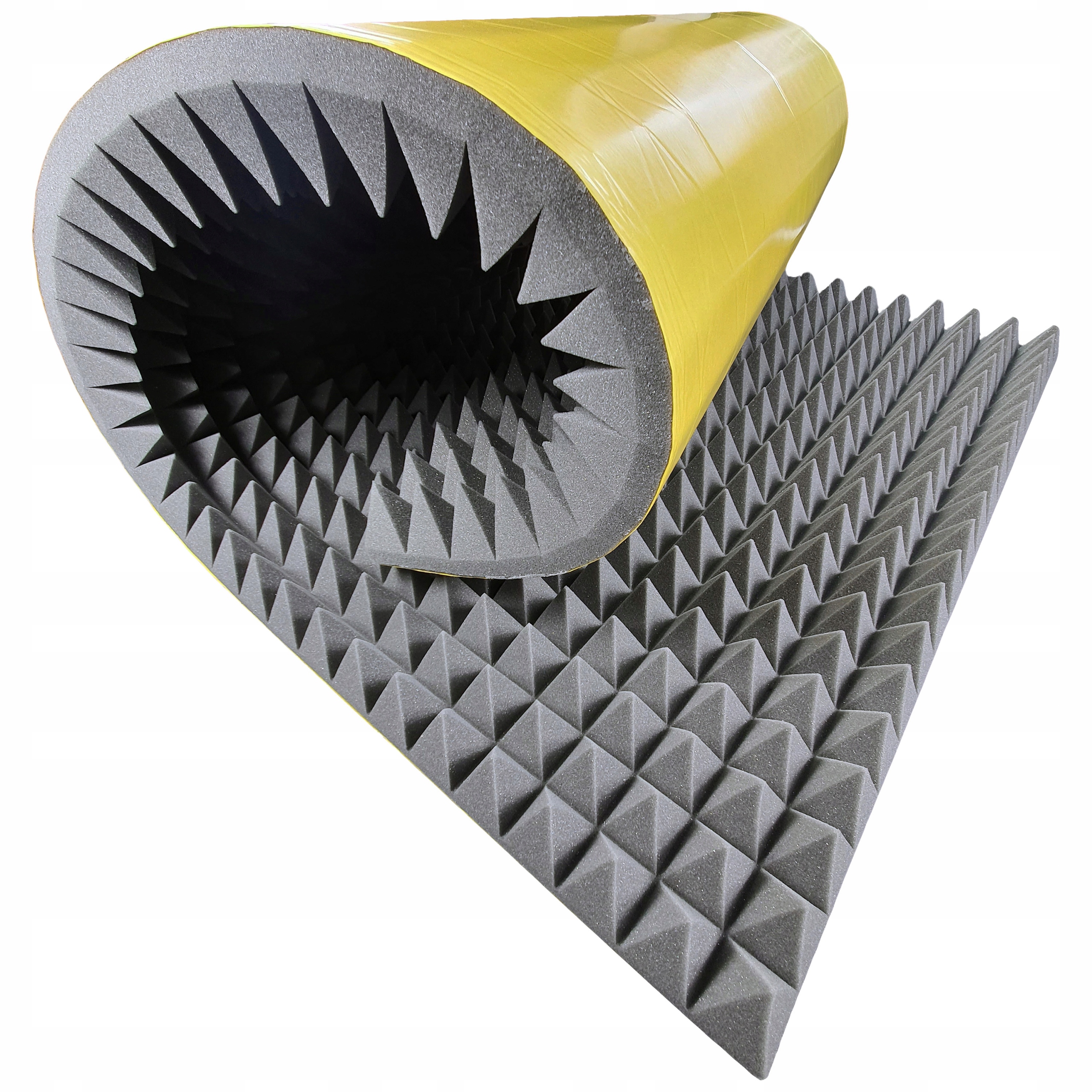 Odhlučňovací Podložka Pyramida 12 cm samolepicí Akustická Pěna 100 x 200 cm