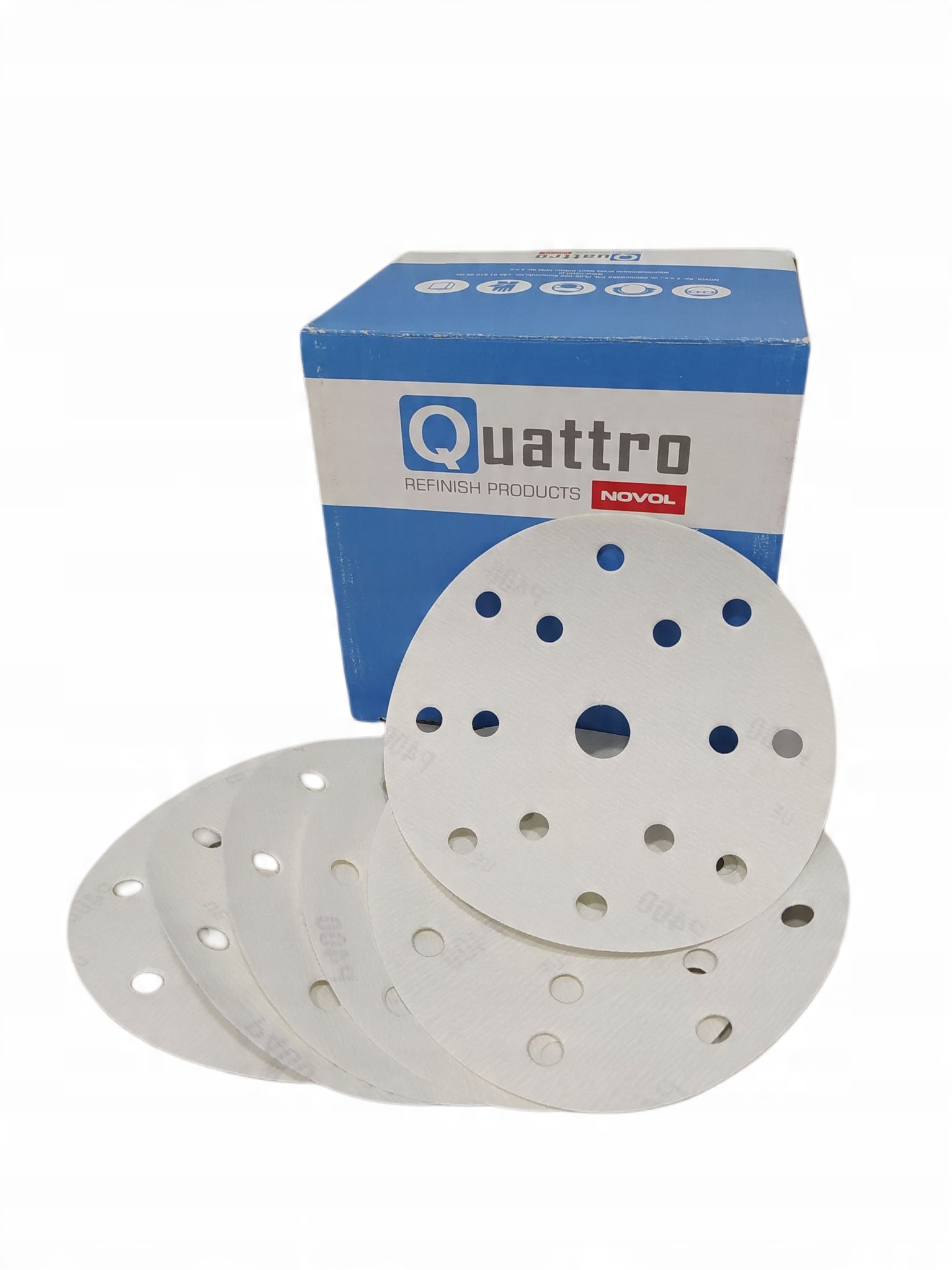 

Krążek ścierny papier dysk 150mm Quattro P150 10sz