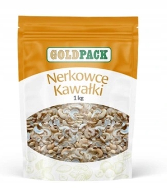 Levně 1 x 1 kg Goldpack Ořechy kešu ořechy kousky