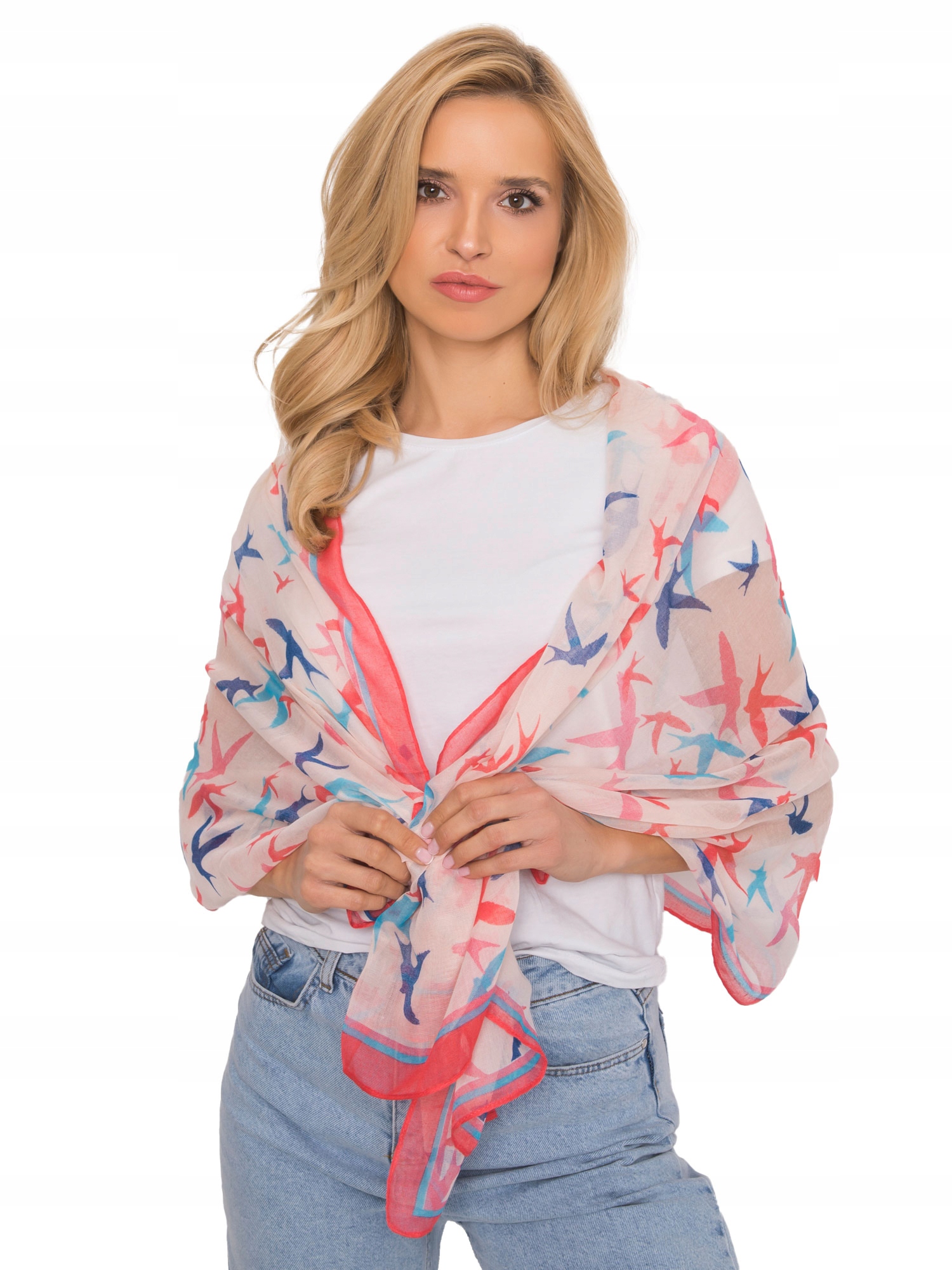 

Chusta damska Apaszka szal Bandana z nadrukiem