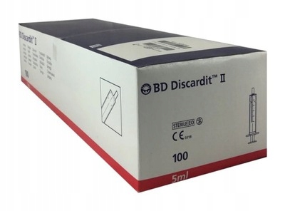 Strzykawki Discardit II BD 5 ml opak. 100 szt