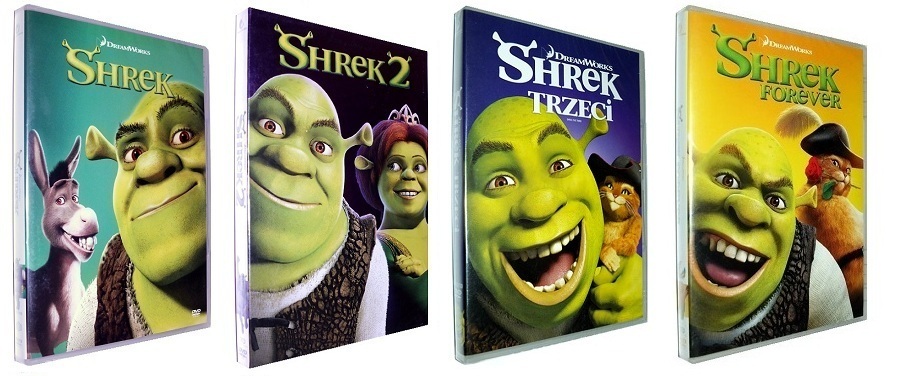 SHREK: 1+2+3+4 -CAŁA KOLEKCJA (4 x DVD) Dubbing PL