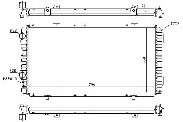 Nissens Chladič Vody Citroen Jumper 2.0 4X4 (230