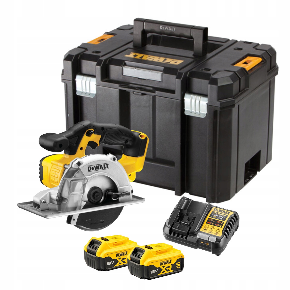 Dewalt DCS373P2 Akumulatorowa pilarka tarczowa do metalu 140mm 18V Xr 2x5Ah