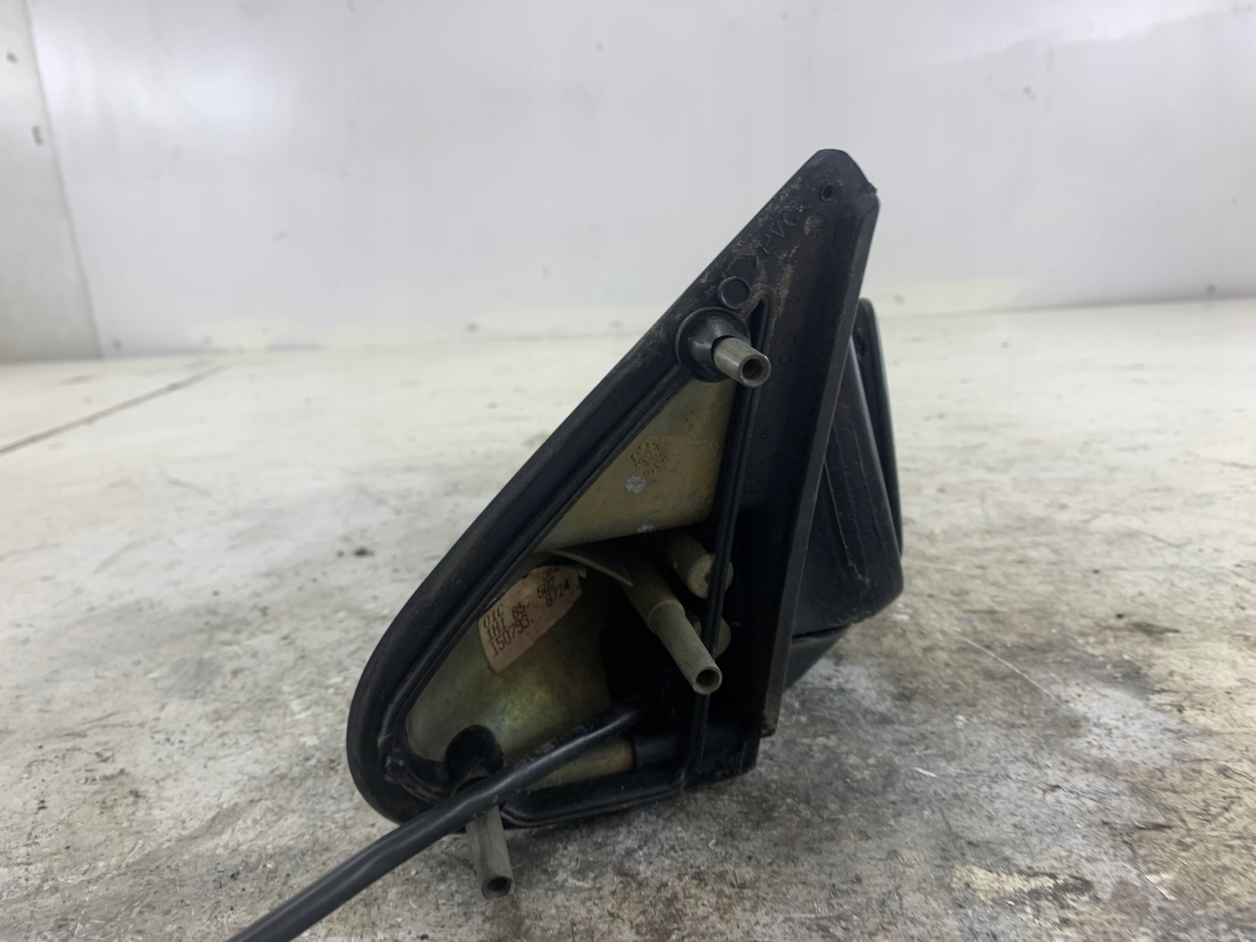 VW GOLF III mirror right manually black,