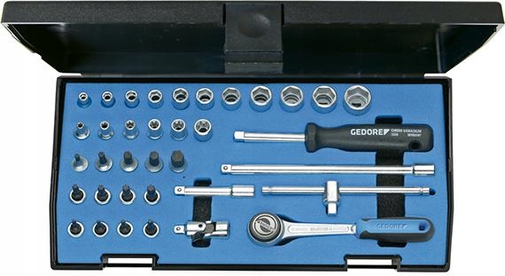 Zest. Nástavce 1/4" 20ITU-3 36-DIELNE Gedore