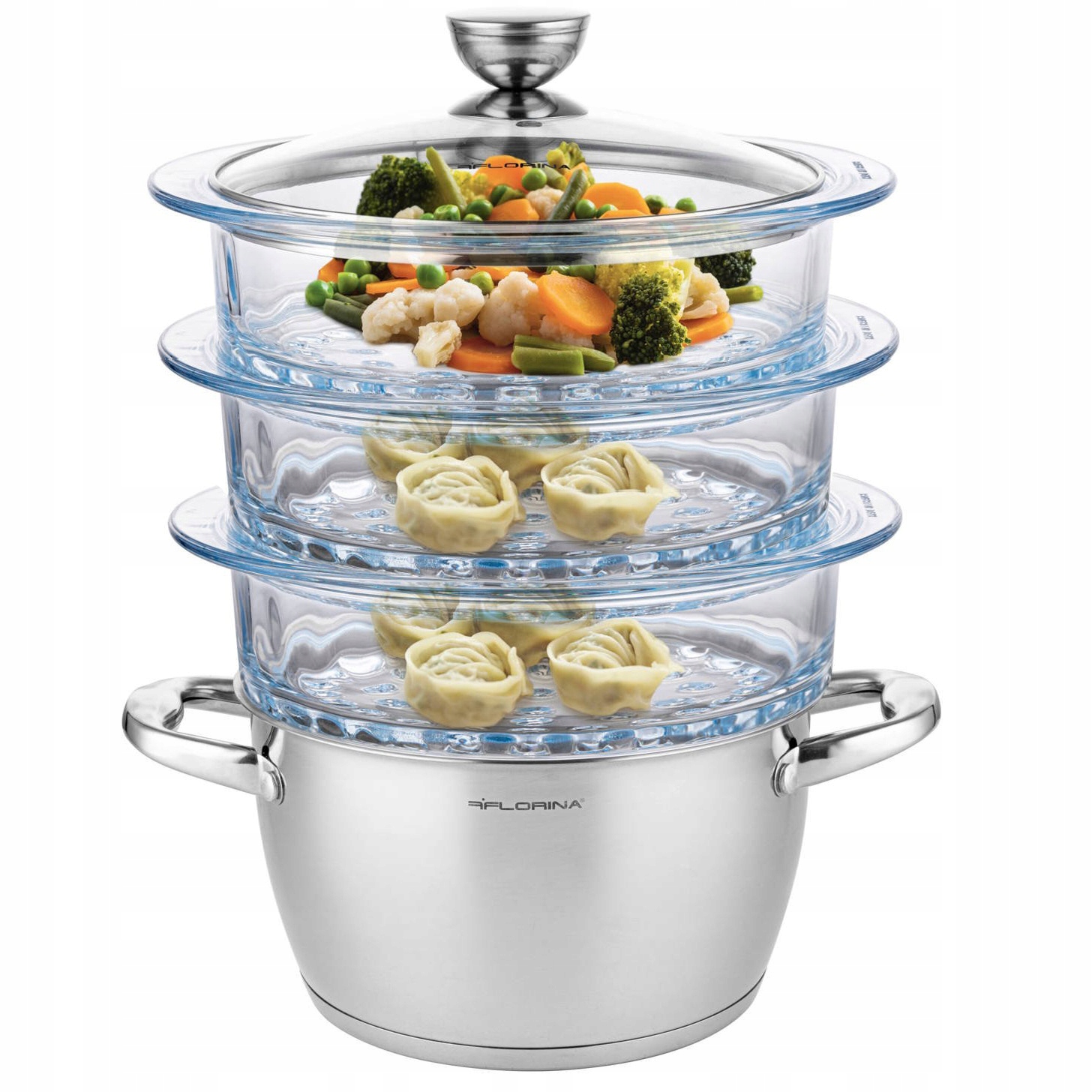 

Garnek Do Gotowania Na Parze Stima Parowar Szklany