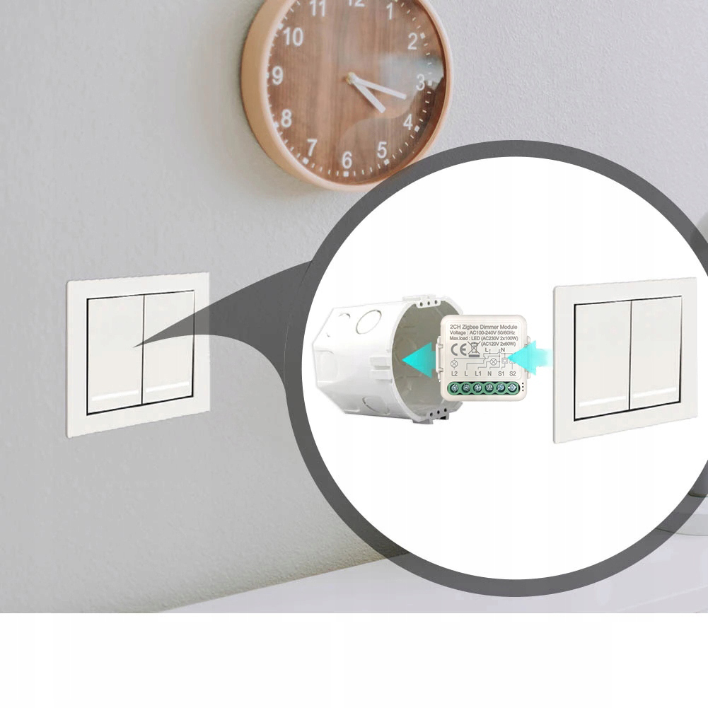 MINI Sterownik przekaźnik 2 kanałowy 2CH oświetlenie WiFi TUYA Smart Life Marka OXT