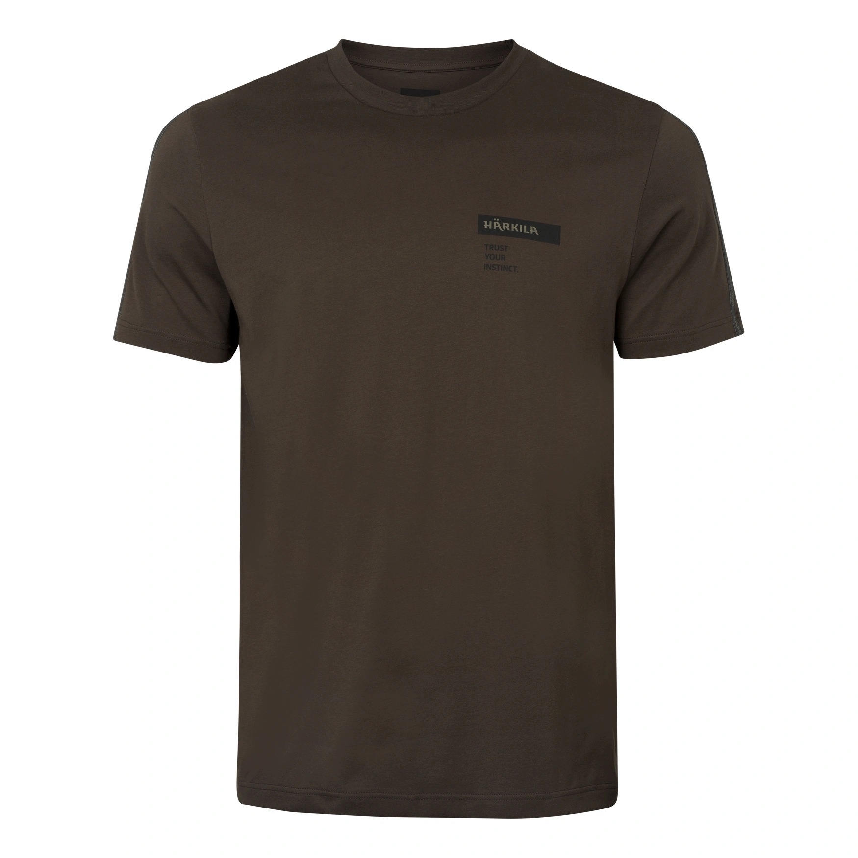 T-shirt Męski Harkila Logo Band Shadow brown/Tarmac M