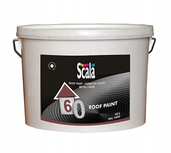 Scala Roof Paint Základňa A Biela Farba Na Farbenie 9 L