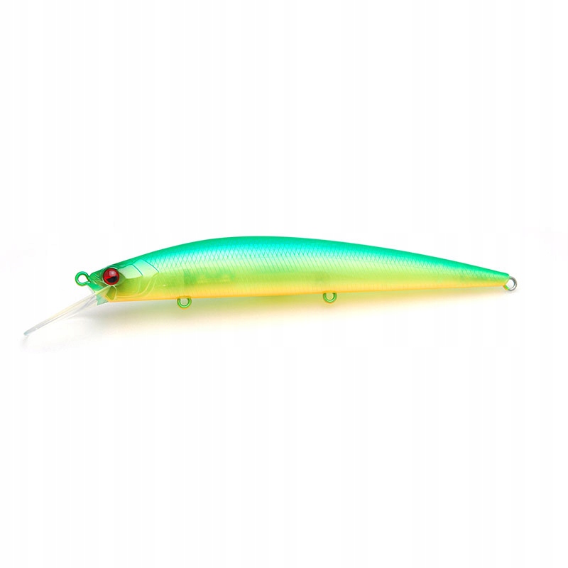 Wobler Raid Level Minnow Plus 006. Lime Chart (125mm, 14g, 2m)