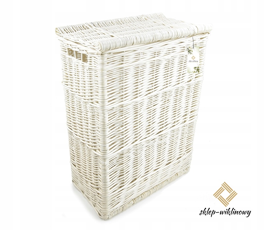 Koš na prádlo Kufr proutěný 40x24 H55 cm Polský Ecru