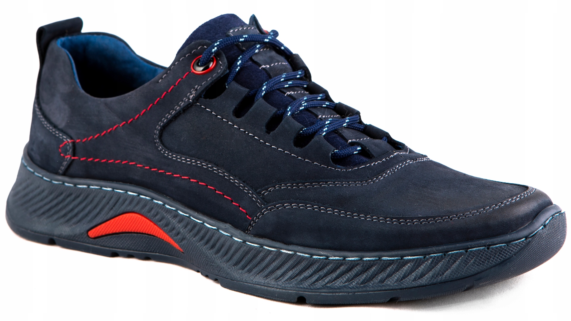 

Buty męskie skórzane Polskie granatowe 41