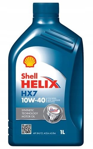 Olej Shell Helix HX7 10W40 1L normy: Renault Mercedes Vw Audi Skoda Seat