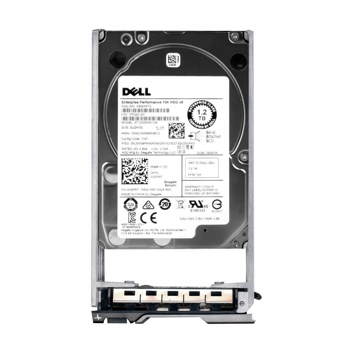 Dell 0V2KWT 1,2 Tb 10K 128 Mb SAS-3 Sed 2,5'' ST1200MM0108