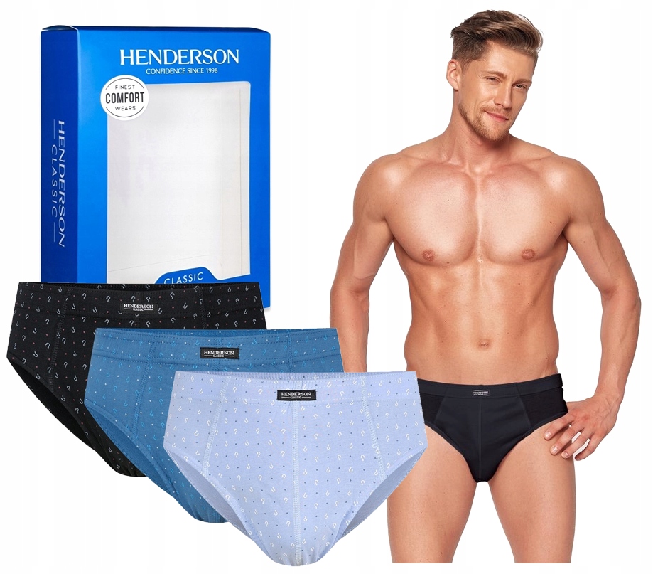 HENDERSON SLIPY MAJTKI MĘSKIE 1446-K579 BAWEŁNA L