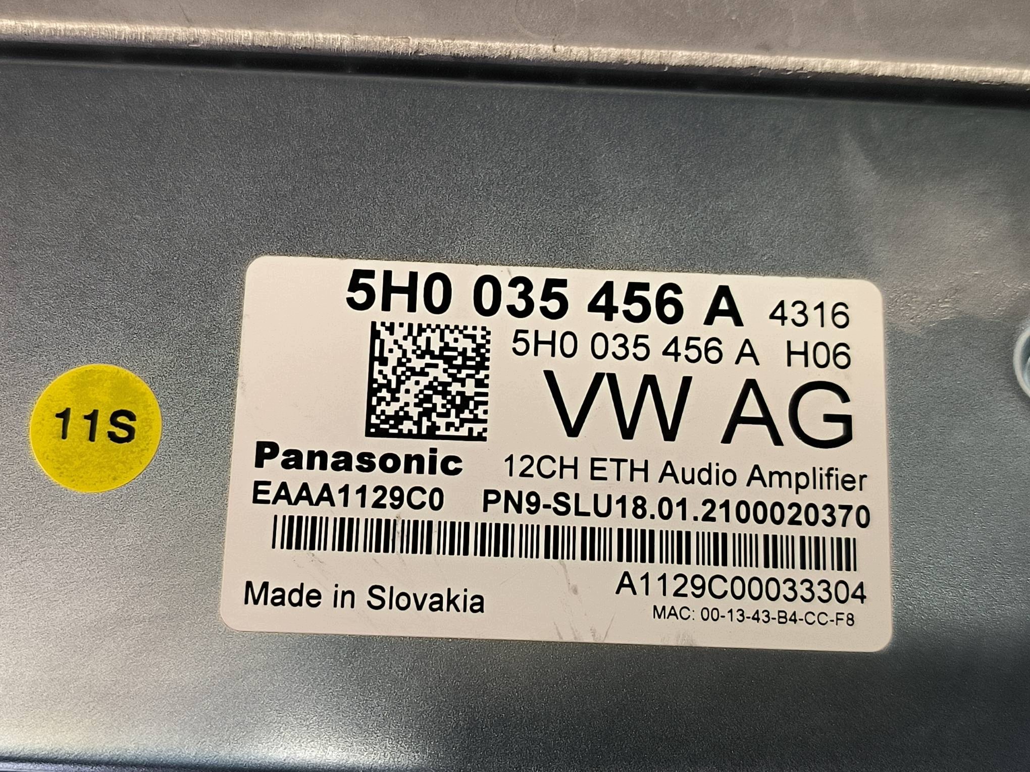 amplifier 5H0035456A VOLKSWAGEN GOLF VIII R-LINE