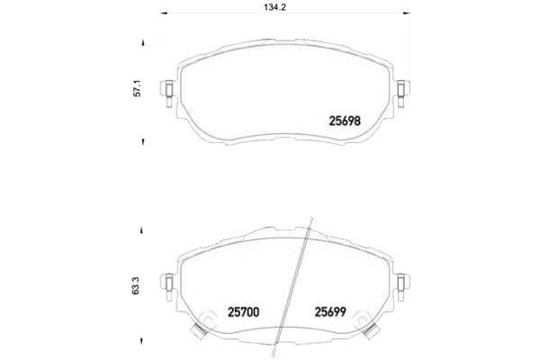 Brembo Brzdové Destičky Toyota Auris 12- Přední Asistent řidiče #28